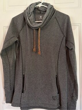 Noble Outfitters Men's Charcoal Cowl Neck Pullover